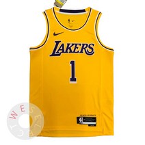 NBA 2022-23 LA 레이커스 디안젤로 러셀 스윙맨 져지 유니폼 - 아이콘 에디션