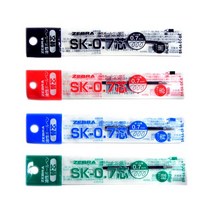 [ZEBRA]제브라 클립온 멀티 유성 리필심 SK-0.7 (4color), 그린 (BR-6A-SK-G)