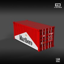 TimeBox 디자인 1:64 합금 컨테이너 20피트 컨테이너 운송 트럭, 컨테이너 - 말보로 에디션