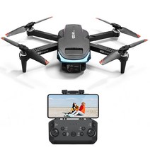 D94 4K 듀얼 카메라 입문용 접이식 드론 장애물 회피 탑재 배터리 2개 프로펠러 가드 수납백, 블랙