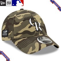 [미국정품] 815715 스냅백 캡모자 MLB [콜로라도 로키스] 뉴에라 2021 Armed Forces Day 9FORTY Adjustable Hat - Camo
