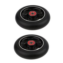 접이식전동킥보드 2pcs 100mm 푸시/킥/스턴트 스쿠터 휠 베어링 및 부싱 스케이트 보드 교체, 06 silver