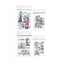 [이라운드몰]디즈니 캐릭터 지퍼백 s m 사이즈 20매입 4종 택1, 디즈니 프린세스, 중(M)