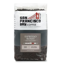 SAN FRANCISCO BAY 디카페인 에스프레소 로스트 홀빈 커피 2파운드 백32온스 미디엄 다크 스위스 워터 프로세스, Espresso