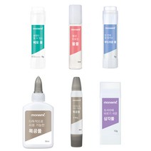 모나미 풀 6종 목공풀삼각풀메모 풀물풀부드러운 풀 한갑, 삼각풀 25g 12개입