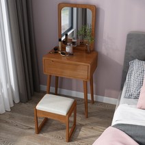 일본 단단한 나무 드레싱 테이블 작은 아파트 모던한 미니멀리스트 침실 드레서 싱글 테이블 스토리지 캐비닛, 02 2