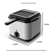 2.5L 전기 딥 프라이어 스테인레스 스틸 프렌치 치킨 머신 다기능 주방 그릴 바베큐 도구 바구니 포함, [02], [03] UK