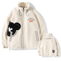 남성 오버핏 뽀글이후리스 집업 점퍼 기모자켓 플리스 자켓 6Q119