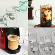 BSF414514인크레마 내열 유리 머그컵 5종 4p, 인크레마 유리컵 360ml (4p)