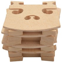 1/8 및 1/4 및 1/2 및 3/4 및 4/4 바이올린 교량 바이올린 부품 현악기를 들어 10PCS 유형 메이플 바이올린 브릿지, 하나, 보여진 바와 같이