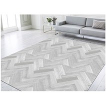 파크론 헤링본 우드 말랑말랑 놀이방매트 1+1 200x140x1.0cm, 지그재그