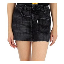 Filles A Papa Ladies Skirts Black Skirt With Strass Waist Size 26GIGI CRYS DENIM BLACK 26