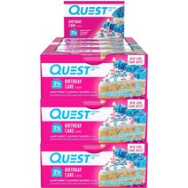 퀘스트뉴트리션 프로틴 바 60g, 벌스데이 케이크, 36개입