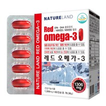 레드 오메가3 EPA DHA 크릴오일 비타민D 비타민E 혈행 건조한눈 1 306mgX60캡슐