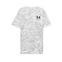 언더아머 UA ABC 카모 반팔티 화이트 남자 스포츠 반팔 티셔츠 면티 1357727-100