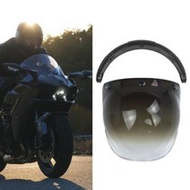 클래식헬멧 오토바이 agv 쇼에이 바이크 풀페이스 오픈페이스 소두핏 경량 스냅백 시스템 가벼운 카본 반모 코모 스쿠터 레트로 쉴드 헬멧 windproof 3 snap visor, 블랙 그라디언트