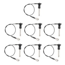 GHSHOP 7pcs 부트 볼 잠금 핀 소켓 핀 35mm, 블랙, 스테인레스 스틸