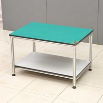 정전기 방지 작업대 목공 포장 알루미늄 프로파일 책상, 1층 반 길이 80x폭 60x 높이 75