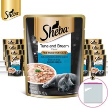 쉬바파우치 참치와 도미 70g X 24팩 (냉장보관팩 증정), 냉장보관팩증정, 쉬바파우치 참치&도미 24팩 / 2024.12