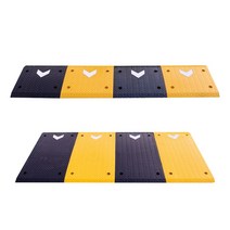 조립식 고무 과속방지턱 속도 차량 주차장 도로방지턱, 500x1000(노랑몸통)