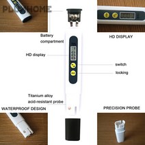 디지털 PH EC TDS 미터 테스터 온도 펜 물 순도 PPM 필터 수경 수족관 풀 워터 모니터, TDS-3 TEMP