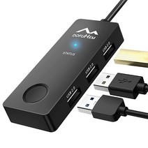 Dofuhem 【USB 허브 포함】 USB 포트 3개가 있는 마우스 지글러 무버 온/오프 스위치가 감지할 수 없는 랜덤 이동 드라이버 프리 플러그 앤 플레이 타입 C 어댑터 포함, Random Track Mini Version