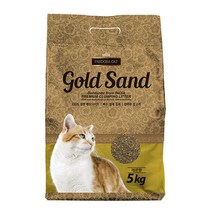 판도라 골드샌드 벤토나이트 모래 레몬향 5kg 고양이천연모래, 5000g