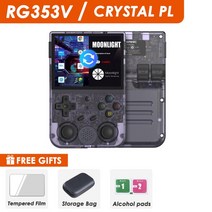 오락기 레트로 옛날오락기 가정용 오락실 게임기 ANBERNIC 휴대용 게임 플레이어 내장 시뮬레이터 20 개 유선 핸들 안드로이드 리눅스 OS RG353VS RG353V 35 인치, RG353VCrystal PL+256G 35K Game