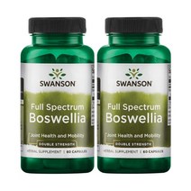 Swanson 고함량 보스웰리아 800mg 2팩, 1개, ONE
