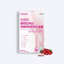 레이디식스 프로바이오틱스 슬림 여성유산균 100억유산균 프리바이오틱스 크랜베리 함유(1개월), 1개, 30캡슐