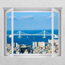 광안대교 창문그림액자.꾸밈, E타입-모던블랙
