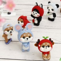 니들펠트 DIY 만들기 패키지 양모펠트 양모인형만들기 펠트인형만들기 니들펠트 인형만들기, [on]37.치와와블루