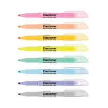 라인플러스 형광펜 Elastomer 엘라스토머 4.0mm X 10개 묶음, 마일드 옐로우