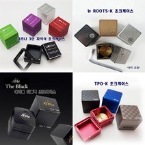 당구 초크케이스 고리나 3단 큐브 자석식 에이블 더블랙 루츠케이 TPO-K 초크케이스, 고리나 3단 자석식 초크케이스(블랙)