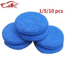 1/5/10Pcs 특별 세차 관리 폴란드어 거품 스폰지 소프트 마이크로 화이버 자동차 왁스 애플리케이터 패드 연마 스폰지 적용 왁스, 5pcs