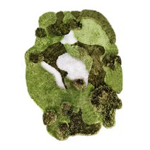 극세사매트 3D매트 이끼 목욕 러그 미끄럼방지 부드러운 흡수성 극세사 잔디 매트, 레이크 블루