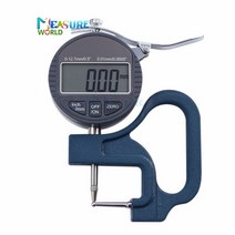 두께 측정기 다이얼 초음파 미니 디지털 게이지 0-10 0.01mm 디지털 튜브 두께 게이지 0-12.7mm 곡면 측정용 두께 측정 도구, 12.7mm 디지털 0.01