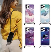 LG G7 케이스 GF 돌핀파라다이스 디자인 폰스트랩 핸드폰줄 목걸이 줄 LGM-G710