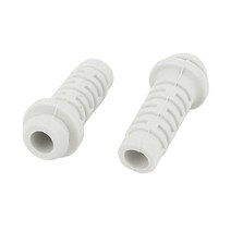 UXCELL 10 개/몫 15 #5mm 내부 직경 흰색 고무 스트레인 릴리프 코드 부팅 보호기 케이블 슬리브 코어, 한개옵션0