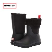 헌터 오리지널 롤 탑 셰르파 스노우부츠 여성 겨울 부츠 Black