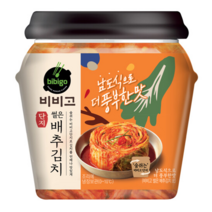 비비고 썰은배추김치 더풍부 500G용기, 10개