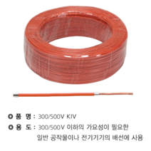 WM VSF(KIV) 0.75SQ 주황색(200M) WM, 상세페이지 참조