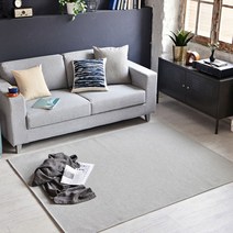 휴고하우스 사계절 먼지없는 [사이잘 룩] 사각 카페트 러그 친환경논슬립