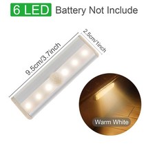 현관 센서등 신발장 간접조명 건전지 스마트 미니 모션 led 야간 조명 smart pir 센서 무선 야간 램프 침실 장식 빛 감지기 벽 장식 램프 찬장 주방, 따뜻한 흰색 10cm