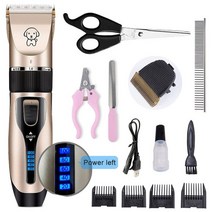 강아지클리퍼 고양이 애견 발바닥 이발기 바리깡 미용기 개 클리퍼 용 클리퍼 개 손질 클리퍼 키트 usb 전문 충전식 저소음 애완 동물 헤어 트리머 디스플레이 배터리, 협력사, 파워 뉴 B