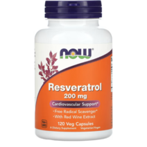 나우푸드 천연 레스베라트롤 200mg 적포도 추출물, 120정, 2개