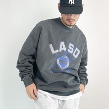 23 SS 남녀공용 커플 시밀러룩 오버핏 LA 피그먼트 맨투맨 스웨트셔츠 트렌디