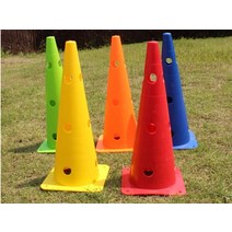 높이 뛰기 허들 Football Training Windbreak Obstacles Hurdle Rack Sign Tube Roadblock Triangle Cone Basket, 01 YELLOW