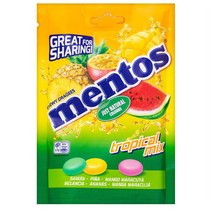 멘토스 트로피컬 믹스 츄잉 스위트 캔디 60g 4개