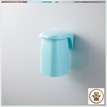 스텐벽걸이선반 자기흡입 칫솔컵 걸이식 진열장 양치 세수 심플 가정용 커플 치통 1755422166, 블루
